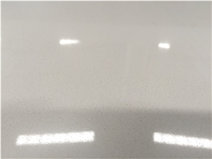 Artificial Quartz Stone Bs1005 Light Grey Solid Surfaces Polished Slabs & Tiles Engineered Stone for Hotel Kitchen Counter Top Walling Panel Environmental Building Materials