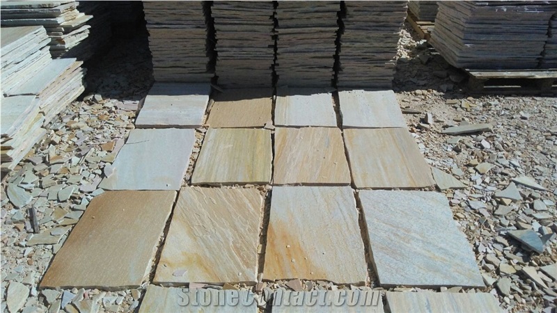 Yellow Quartzite Sao Tome - Handcut