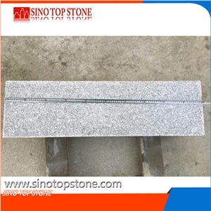 China Very Cheap Light Grey G341 Granite Kerbstone, Flamed Grey Granite Kerbstone G341