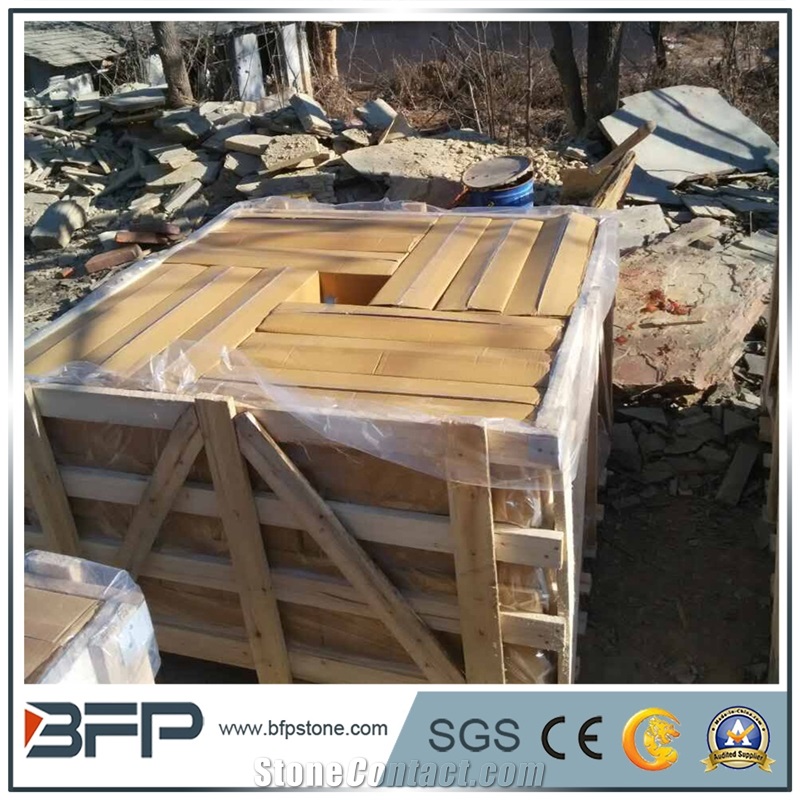 China Cream White Stacked Stone Wall Cladding Panel Ledge Stone Split Face Tile Landscaping Interior & Exterior Culture Stone