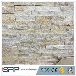 Hebei Province, Yellow Wood Cultural Stone, China Natural Stone,P014 Cultured Stone Ledgestone Wall Pannel