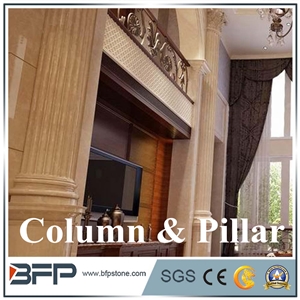 Luxurious Beige Marble Corinthian Column Luxurious Beige Marble Corinthian Column