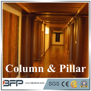 Moden Round Marble Columns for Decoration