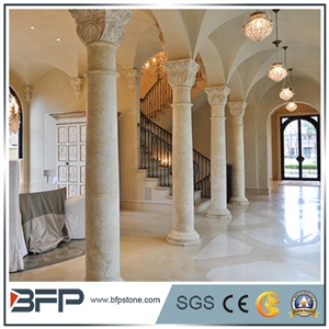 Moden Round Marble Columns for Decoration