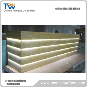 Artificial Marble Stone Commercial Bar Counters Tops Design,Interior Stone Acrylic Solid Surface Commercial Bar Counters Tops Design, Interior Stone Bar Furniture Made in China Factory