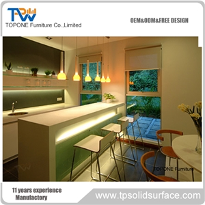 Artificial Marble Stone Commercial Bar Counters Tops Design,Interior Stone Acrylic Solid Surface Commercial Bar Counters Tops Design, Interior Stone Bar Furniture Made in China Factory