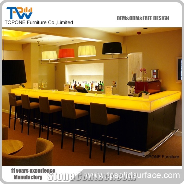 Artificial Marble Stone Led Home Bar Counter Designs, Interior Stone Acryilc Solid Surface Led Home Bar Counters Design, Interior Stone Home Bar Counter Designs Furniture