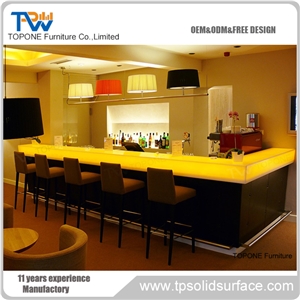 Artificial Marble Stone Led Home Bar Counter Designs, Interior Stone Acryilc Solid Surface Led Home Bar Counters Design, Interior Stone Home Bar Counter Designs Furniture