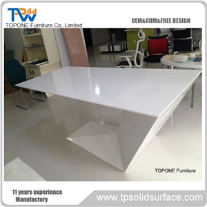 Factory Direct Artificial Marble Stone Google Desk Tops Design, Interior Stone Acrylic Solid Surface Google Desk Tops, Interior Stone Office Table Furniture