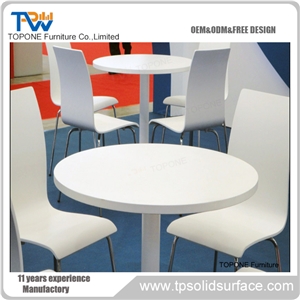 Factory Price Grey Color Square Artificial Marble Stone Dinner Table Tops, Interior Stone Acrylic Solid Surface Dinner Table and Chairs , Interior Stone Dinner Furniture for Sale