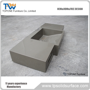 Grey Color Artificial Marble Stone Vanity Hotel Sinks, Interior Stone Acrylic Solid Surface Grey Hotel Washbasins, Interior Stone Sinks Grey Color Artificial Marble Stone Vanity Hotel Sinks, Interior Stone Acrylic Solid Surface Grey Hotel Washbasins, Interior Stone Sinks
