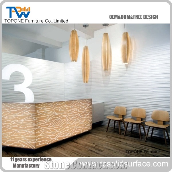 New Design Factory Price Artificial Marble Stone Bar Counter Tops Design, Interoir Stone Acrylic Solid Surface Bar Table Tops Design, Interior Stone Bar Table Design for Sale