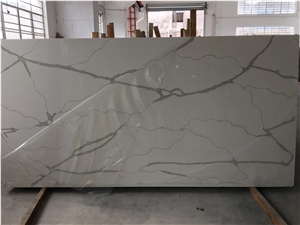 White Quartz Stone Slabs,Calacatta White Quartz,Quartz Stone Tops,Artificial Stone Slabs,Calacatta Quartz Stone,Calacatta Bianco Quartz Tiles/Slabs,Vanity Tops,Table/Bench Tops,Engineered Stone