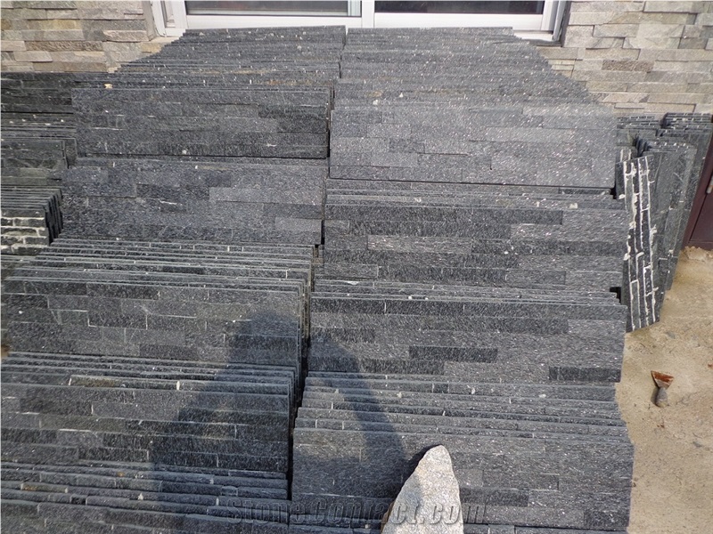 Black Quartzite(Gc-101) / 5 Rows/Culture Stone/Stone Veneer/Wall Stone/ Natural Quartzite