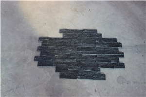 Black Quartzite (Gc-101t-Z/S Shape) /Thin Stone/ Culture Stone/Stone Veneer/Wall Stone/ Natural Quartzite