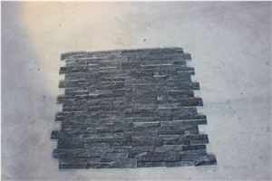 Black Quartzite (Gc-101t-Z/S Shape) /Thin Stone/ Culture Stone/Stone Veneer/Wall Stone/ Natural Quartzite