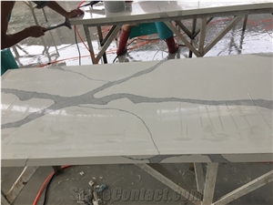 Quartz Stone Calacatta Quartz Kitchen Countertops Price, White Calacatta Quartz Stone Slabs Price for Countertop,Work Top