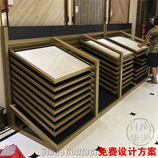 122sliding Vinyl Displays Onyx Table Stand Ceramic Display Rack Exhibition Stand Waterfall Marble Stands Loose Granite Displays Cases Limestone Display Sandstone Storage Racks Steel Racks Floor Displa