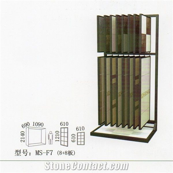 166granite Display Slate Rack Metal Storage Monument Sample Fixture Onyx Marble Stone Shelf Ceramic Tile Rack Exhibition Stand Quartz Limestone Tile Ceramic Flower Mosaic Acrylic Fixture Sandstone Har