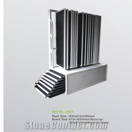 172 Granite Display Slate Rack Metal Storage Monument Sample Fixture Onyx Marble Stone Shelf Ceramic Tile Rack Exhibition Stand Quartz Limestone Tile Ceramic Flower Mosaic Acrylic Fixture Sandstone Ha