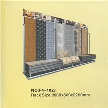 172 Granite Display Slate Rack Metal Storage Monument Sample Fixture Onyx Marble Stone Shelf Ceramic Tile Rack Exhibition Stand Quartz Limestone Tile Ceramic Flower Mosaic Acrylic Fixture Sandstone Ha