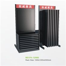 173 Granite Display Slate Rack Monument Sample Fixture Metal Storage Onyx Marble Stone Shelf Ceramic Tile Rack Exhibition Stand Quartz Limestone Tile Ceramic Flower Mosaic Acrylic Fixture Sandstone Ha