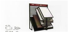 174 Granite Display Metal Storage Slate Rack Monument Sample Fixture Onyx Marble Stone Shelf Ceramic Tile Rack Exhibition Stand Quartz Limestone Tile Ceramic Flower Mosaic Acrylic Fixture Sandstone Ha
