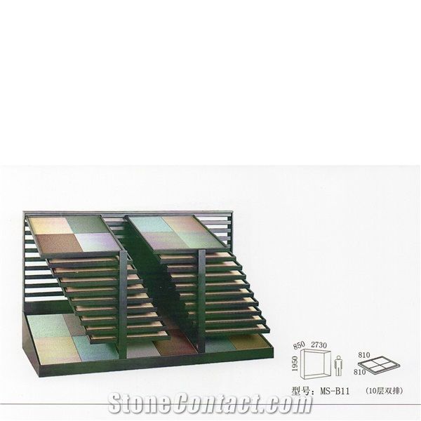178 Granite Display Slate Rack Monument Sample Metal Storage Fixture Onyx Marble Stone Shelf Ceramic Tile Exhibition Stand Quartz Limestone Tile Ceramic Flower Mosaic Acrylic Fixture Sandstone Hardwoo