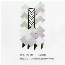 197 Granite Display Slate Rack Monument Metal Storage Sample Fixture Onyx Marble Stone Shelf Ceramic Tile Rack Exhibition Stand Quartz Limestone Tile Ceramic Flower Mosaic Acrylic Fixture