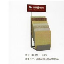 197 Granite Display Slate Rack Monument Metal Storage Sample Fixture Onyx Marble Stone Shelf Ceramic Tile Rack Exhibition Stand Quartz Limestone Tile Ceramic Flower Mosaic Acrylic Fixture