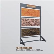 205 Granite Display Slate Metal Storage Rack Monument Sample Fixture Onyx Marble Stone Shelf Ceramic Tile Exhibition Stand Quartz Limestone Tile Ceramic Flower Mosaic Acrylic Fixture