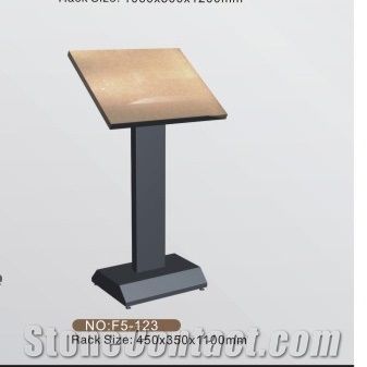 205 Granite Display Slate Metal Storage Rack Monument Sample Fixture Onyx Marble Stone Shelf Ceramic Tile Exhibition Stand Quartz Limestone Tile Ceramic Flower Mosaic Acrylic Fixture