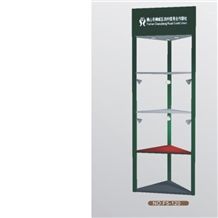 206 Granite Display Slate Rack Monument Sample Fixture Onyx Marble Stone Shelf Ceramic Tile Exhibition Stand Quartz Metal Storage Limestone Tile Ceramic Flower Mosaic Acrylic Fixture