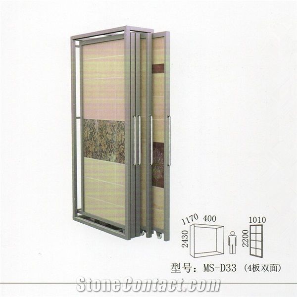 218 Granite Display Metal Storage Slate Rack Sample Fixture Onyx Marble Stone Shelf Ceramic Tile Rack Exhibition Stand Quartz Limestone Tile Ceramic Flower Mosaic Acrylic Fixture