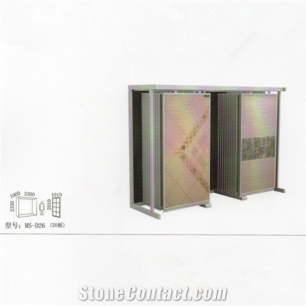 221 Granite Display Metal Storage Slate Rack Monument Sample Fixture Onyx Marble Stone Shelf Ceramic Tile Rack Exhibition Stand Quartz Limestone Tile Ceramic Flower Mosaic Acrylic Fixture