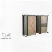 221 Granite Display Metal Storage Slate Rack Monument Sample Fixture Onyx Marble Stone Shelf Ceramic Tile Rack Exhibition Stand Quartz Limestone Tile Ceramic Flower Mosaic Acrylic Fixture