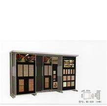 222 Granite Display Slate Metal Storage Rack Monument Sample Fixture Onyx Marble Stone Shelf Ceramic Tile Exhibition Stand Quartz Limestone Tile Ceramic Flower Mosaic Acrylic Fixture
