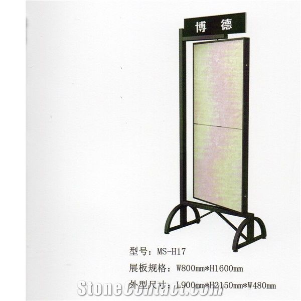 225 Granite Display Slate Rack Monument Sample Metal Storage Fixture Onyx Marble Stone Shelf Ceramic Tile Exhibition Stand Quartz Limestone Tile Ceramic Flower Mosaic Acrylic Fixture