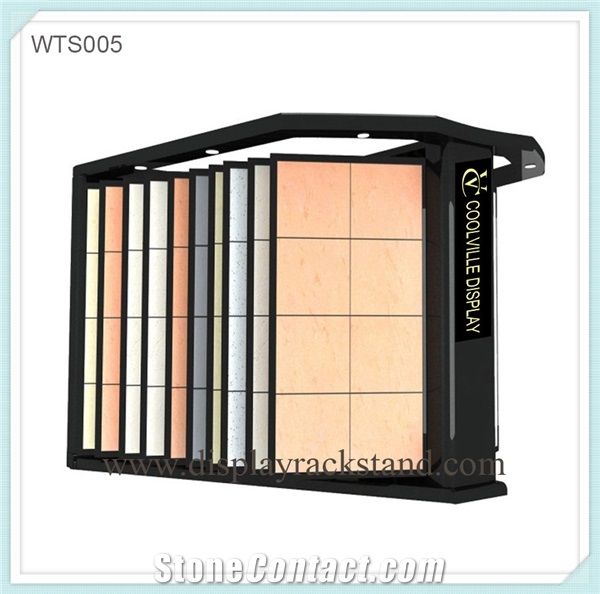 96four Sides Tile Display Onyx Table Stand Ceramic Display Rack Flooring Rotary Tower Stone Free Stands Hardwood Shelf Ceramic Racks Spinner Display Rack Custom Sample Boards Marble Shelving Limestone