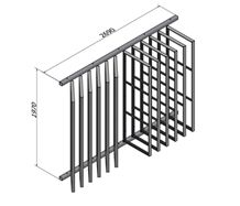 Ceramic Tile Shelf White-Granite Display Racks Beige-Marble Display Stand Racks Granite Display Racks