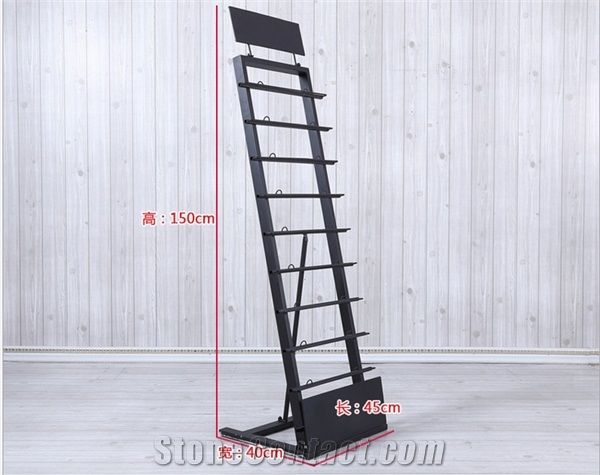 Counter Top Ceramic Tile Wing Tile Sample Racks Showing Shelf Spinning Tile Sample Board Display for Ceramic Marble Granite Limestone Quartz Mosaic Building Materials