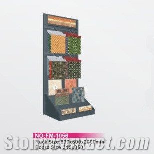 Custom Metal Stone Sample Displays Quartz Stand Tile Display Rack Hardwood Racks