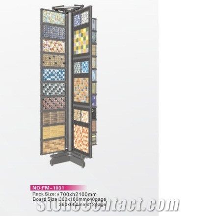 Custom Mosaic Stand Metal Stone Sample Displays Quartz Stand Tile Display Rack