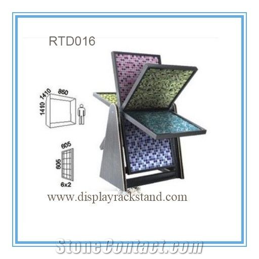 Custom Mosaic Stand Metal Stone Sample Displays Quartz Stand Tile Display Rack