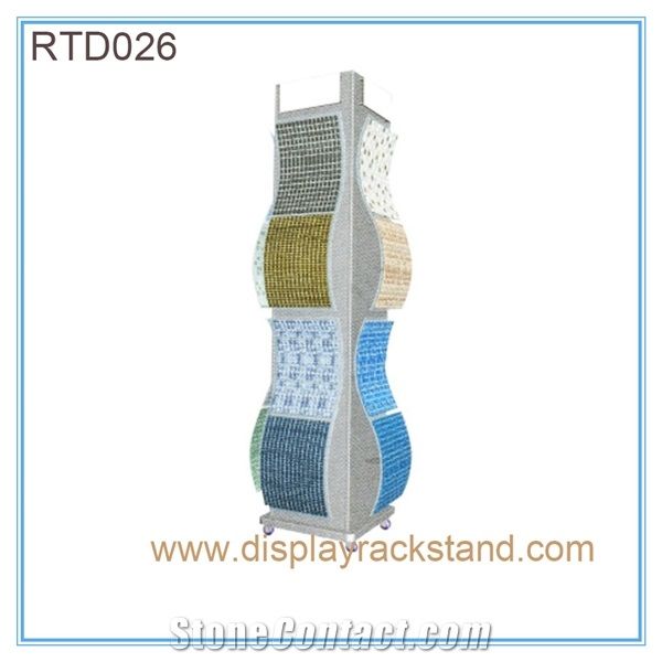 Custom Mosaic Stand Metal Stone Sample Displays Quartz Stand Tile Display Rack