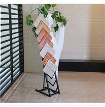 Decoration Material Retail Showroom Metal Acrylic Promotional Floor Tiles Sample Stone Display Racks New Products Display Stands for Tiles Ceramics Tiles Displayracks
