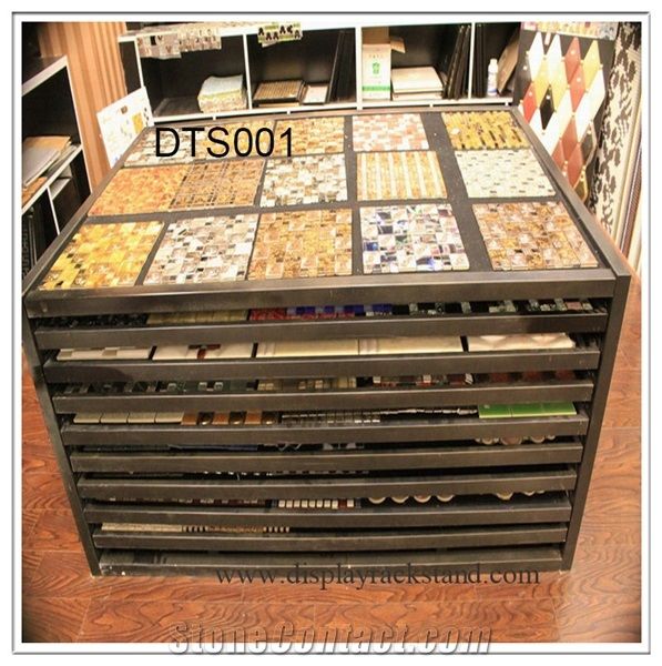 Drawer Stone Sample Display Stand Marble Granite Tile Racks