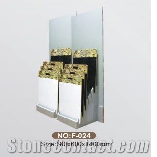 F-043marble Displays Granite Samples Marble Stand Sink Display Racks Pavers Onyx Slate Door Quartz Racks Stone Shelf Stone Countertops Stone Tower