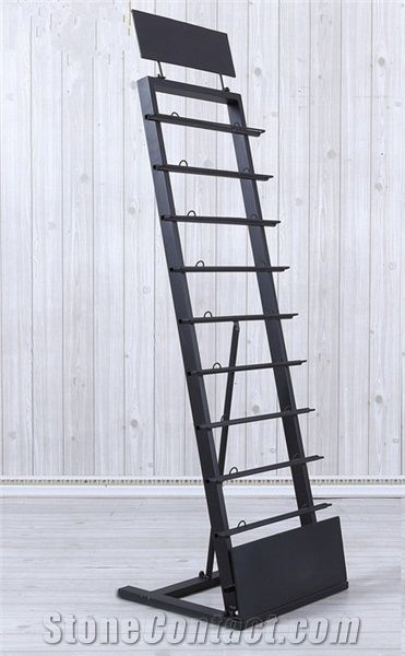 Floor Tile Sample Board Wing Tile Sample Stands Metal Floor Tile Display Racks Rotating Ceramic Tile Display for Ceramic Marble Granite Limestone Quartz Mosaic Building Materials