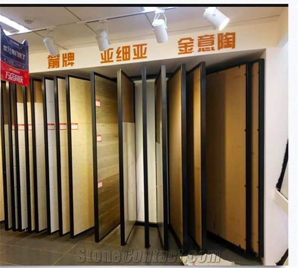 Frame Display Granite Stands Marble Racks Tile Sample Board Hardwood Tile Displays Stone Show Building Materials Slab Flooring Stands for Quartz